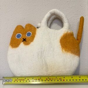 Cute Cat-Shaped Felt Bag